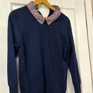 EUC Navy 100% Merino Wool sweater